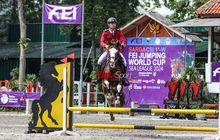 FOTO : Latihan Atlet Berkuda Jelang Longines FEI Jumping World Cup 2024