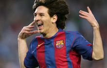 SEJARAH HARI INI - Permainkan Pertahanan Lawan Bareng Ronaldinho, Lionel Messi Cetak Gol Pertama untuk Barcelona