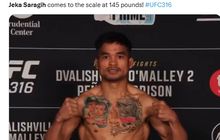 Hasil UFC 316 - Kena Counter Telak, Jeka Saragih Ambruk seperti Manny Pacquiao