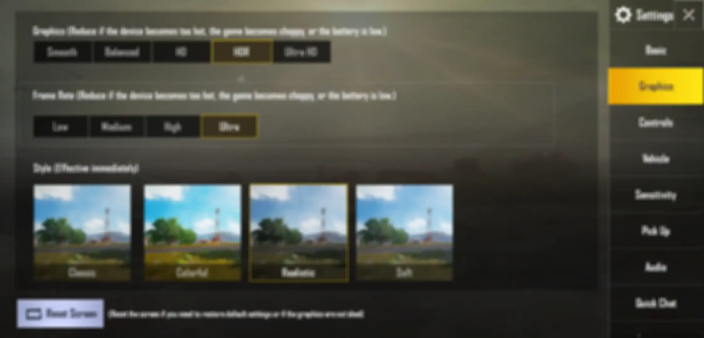 Pengaturan Grafis PUBG