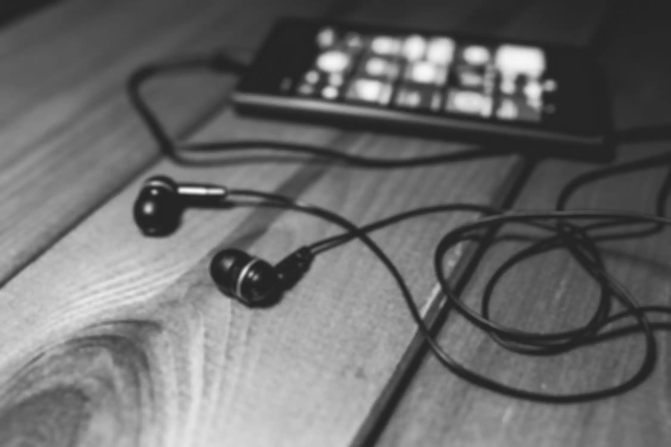 Earphone. 