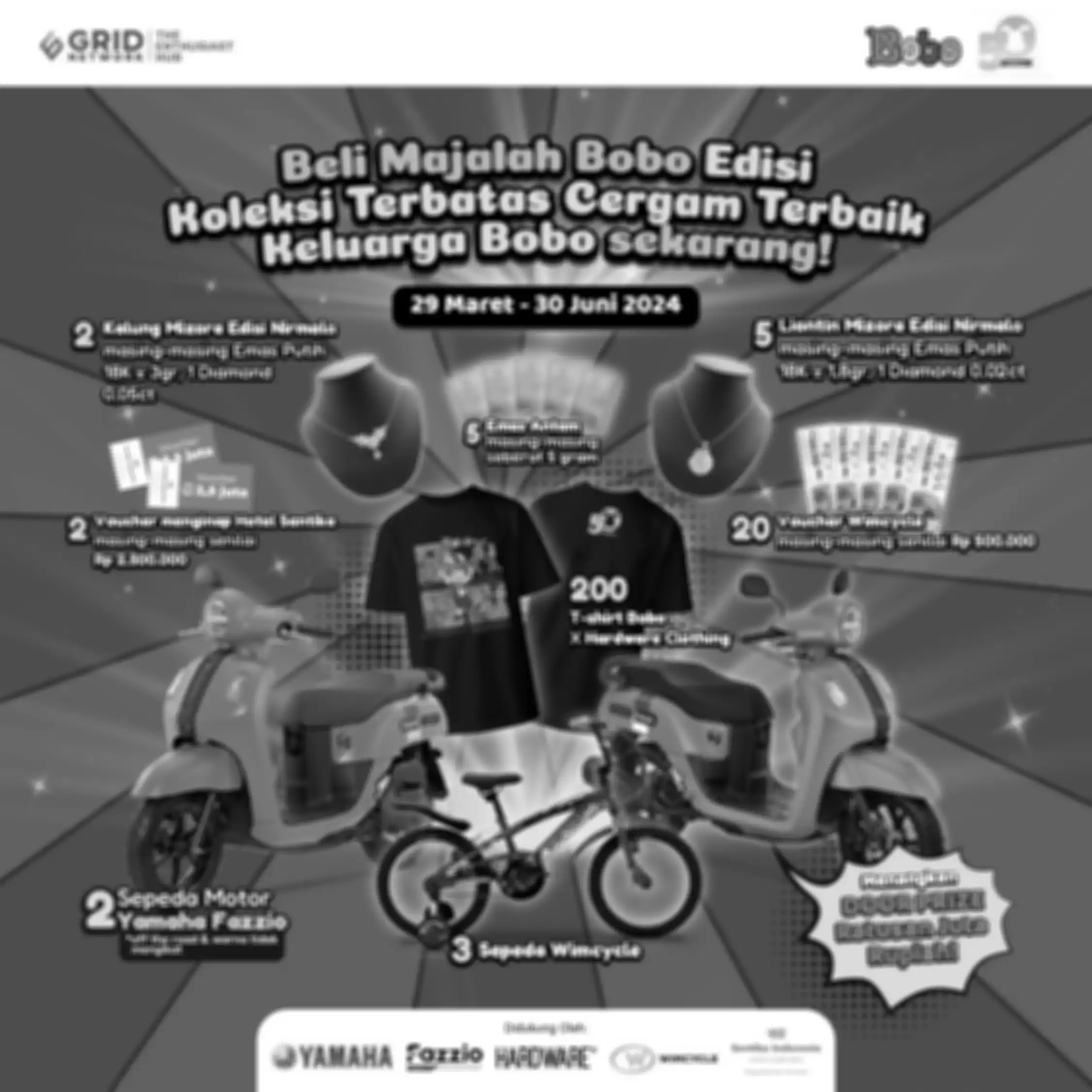 Doorprize PO majalah bobo menarik!