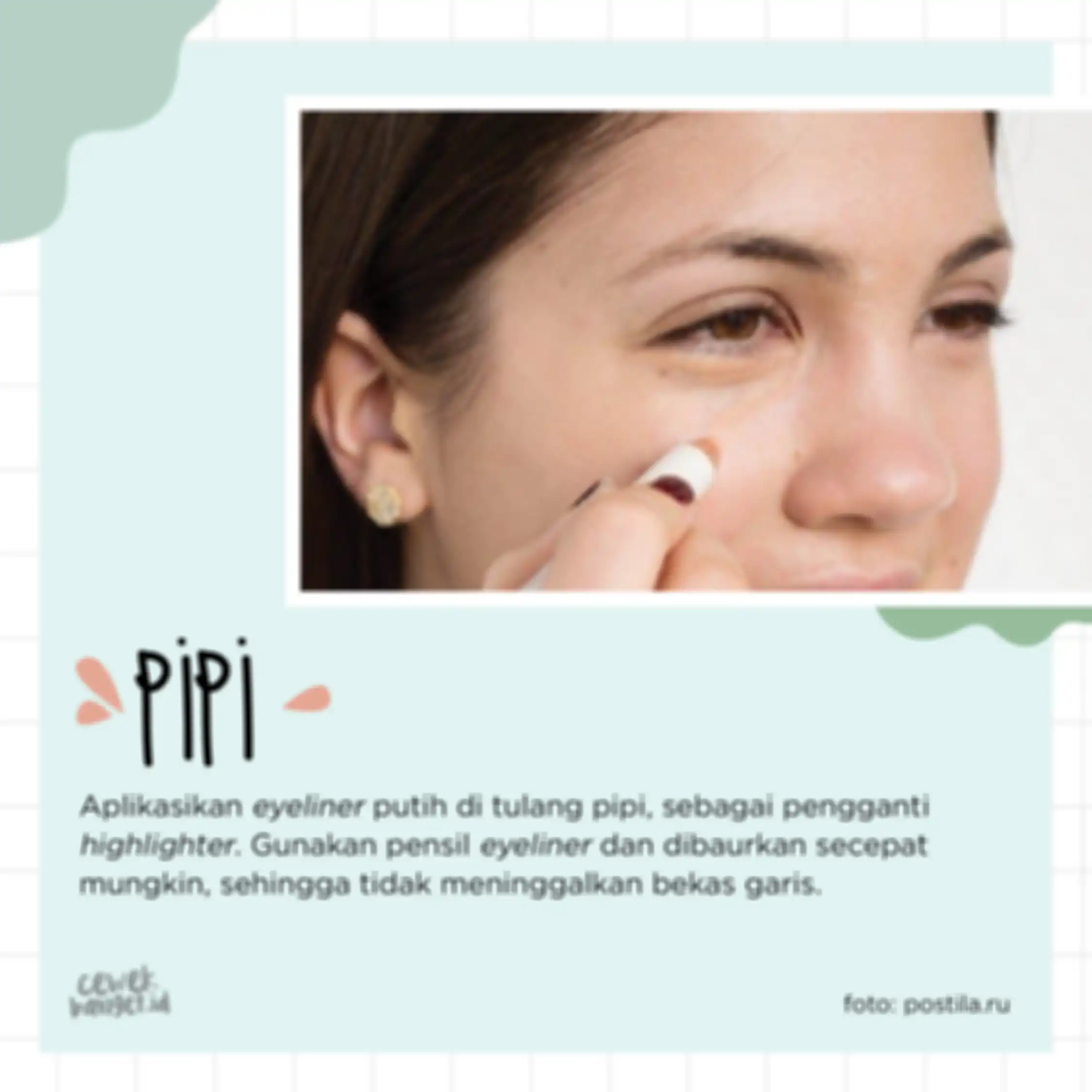 fungsi eyeliner untuk pipi