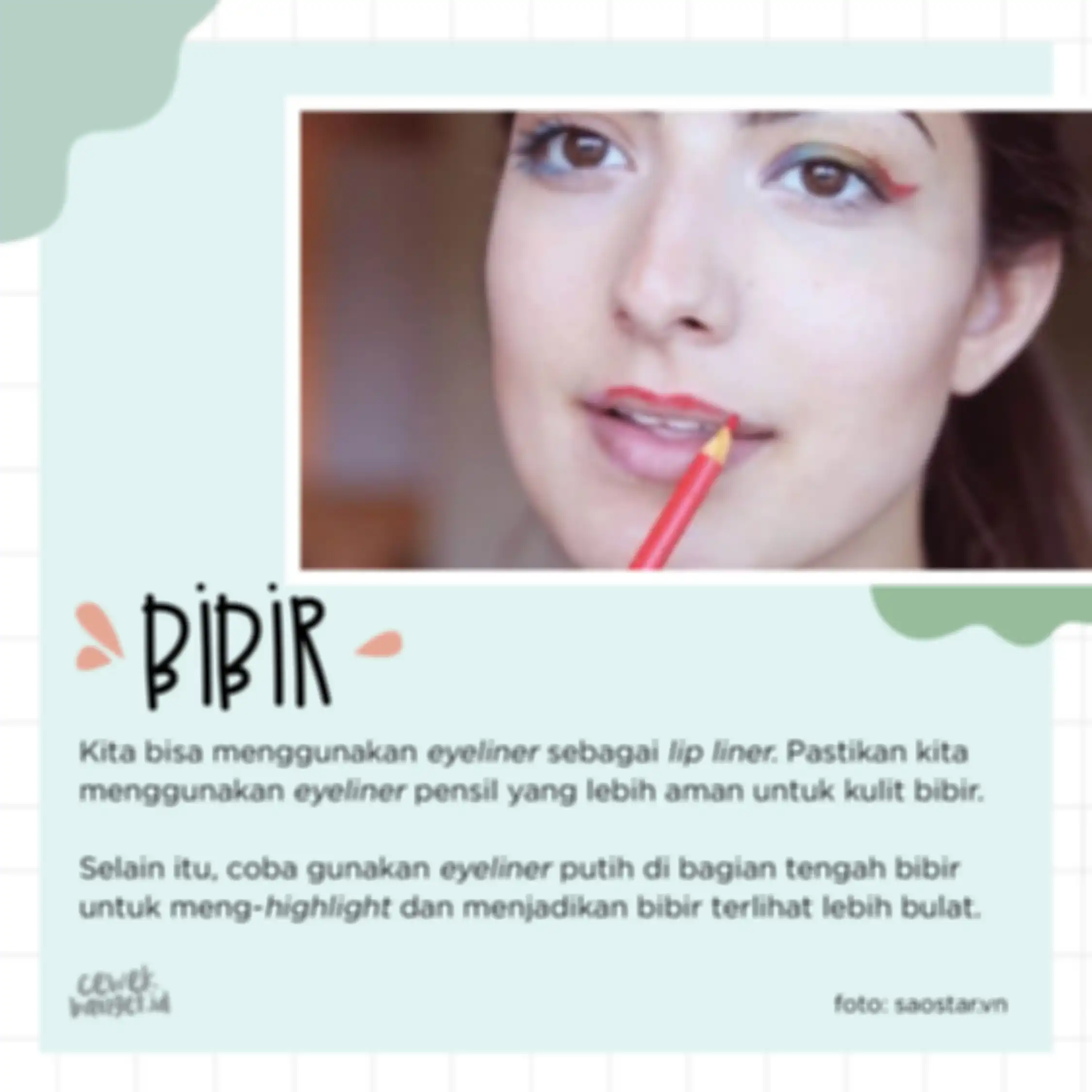fungsi eyeliner untuk bibir
