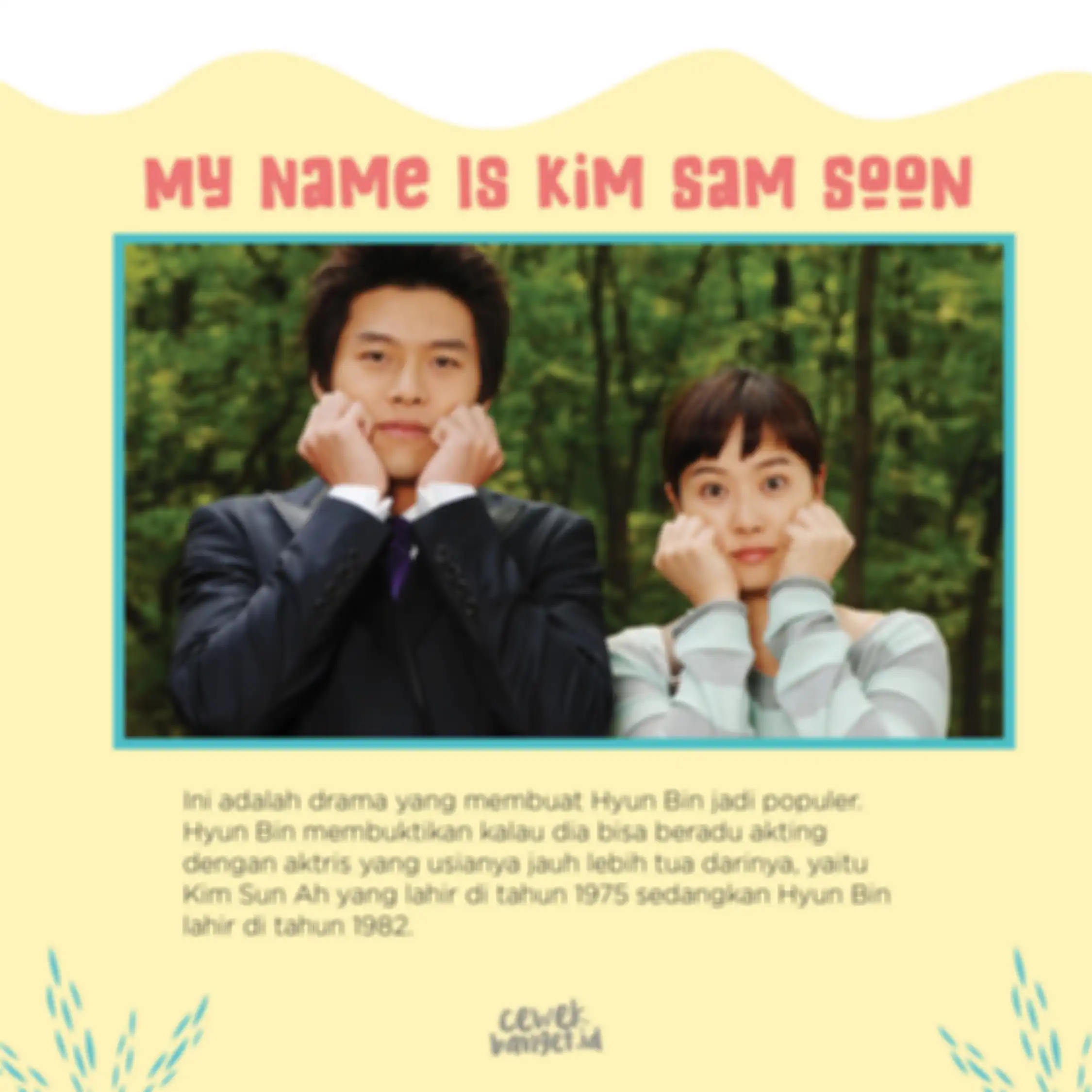 My Name is Kim Sam Soon