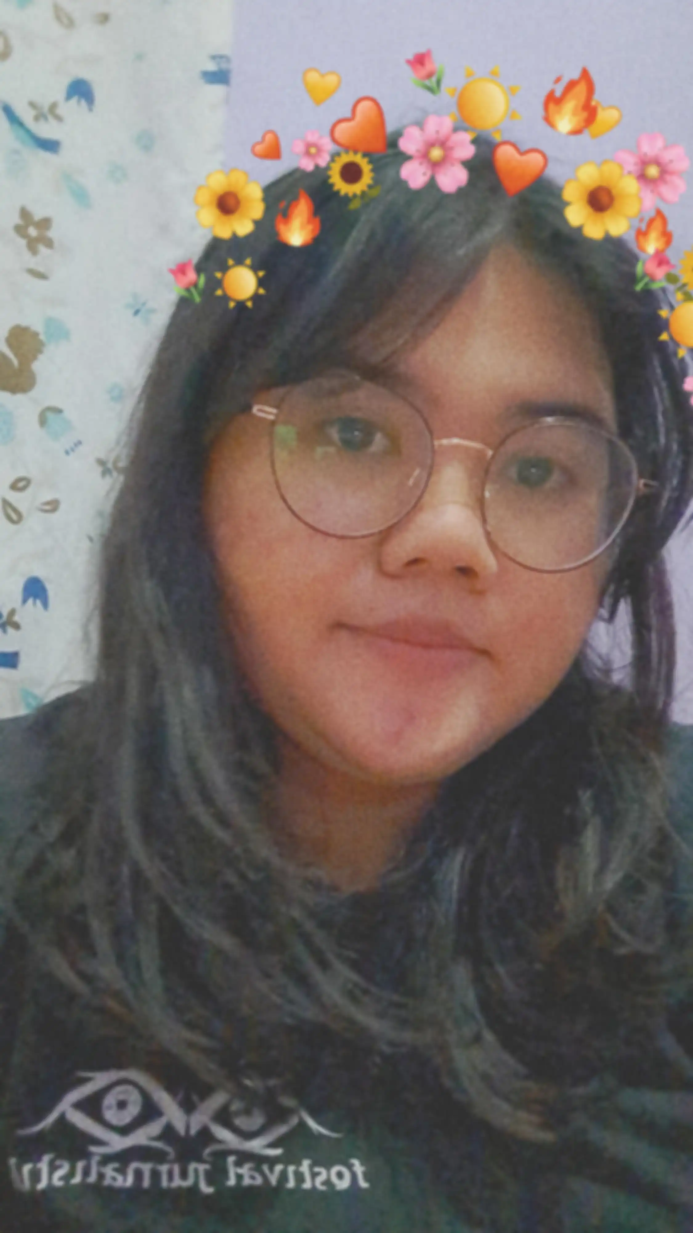 Filter Snapchat dalam fitur Seru di kamera Samsung Galaxy A53 5G.