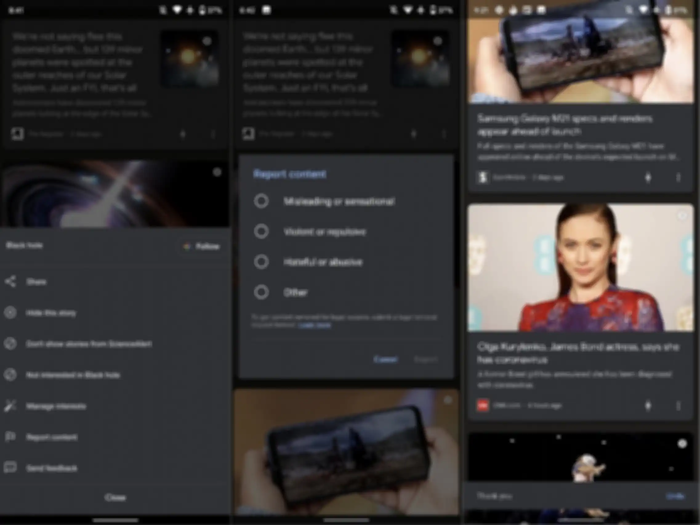 Fitur laporkan konten di Google Discover bisa hilangkan misinformasi berita.