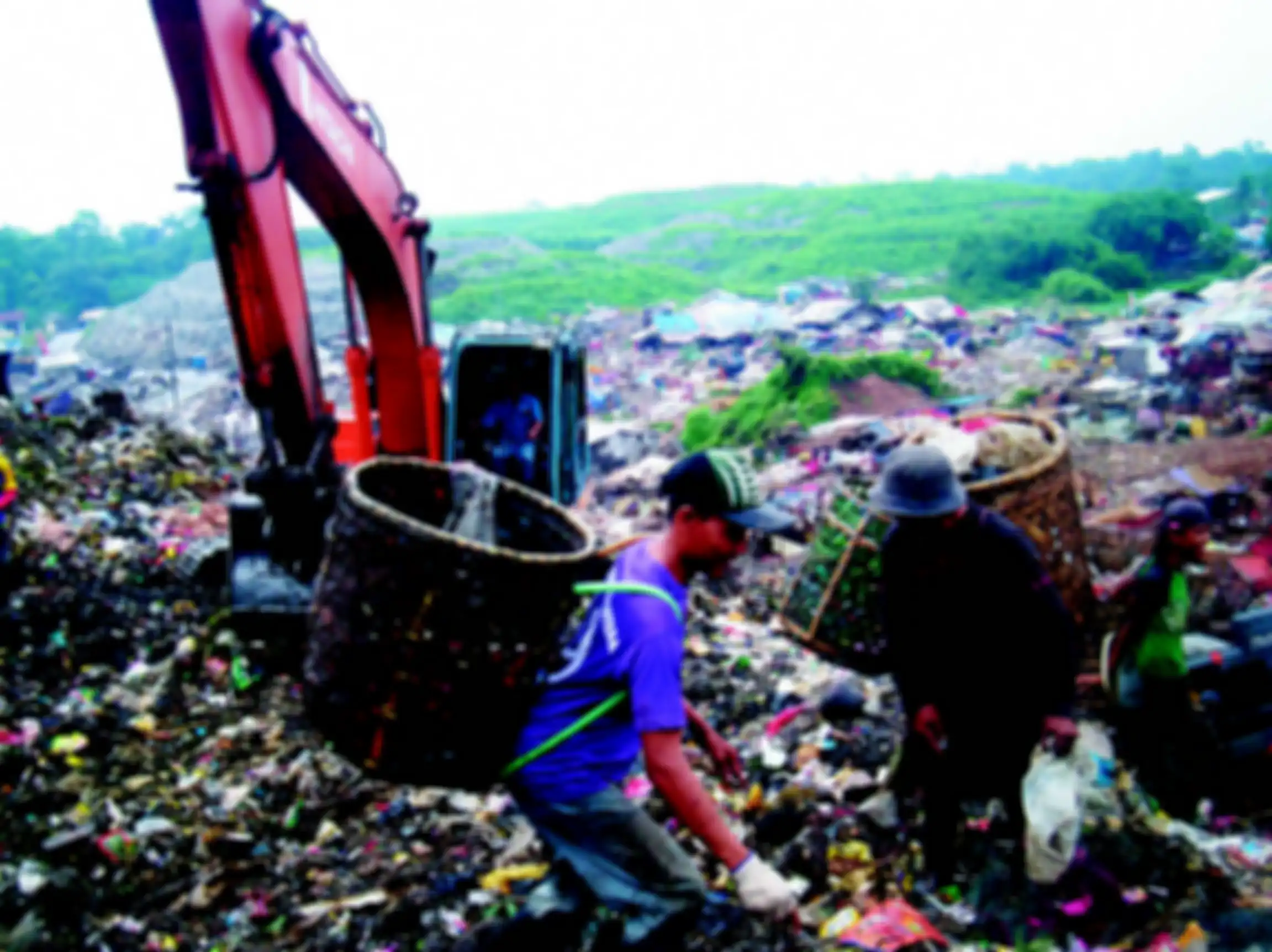 Ilustrasi pemulung sampah.