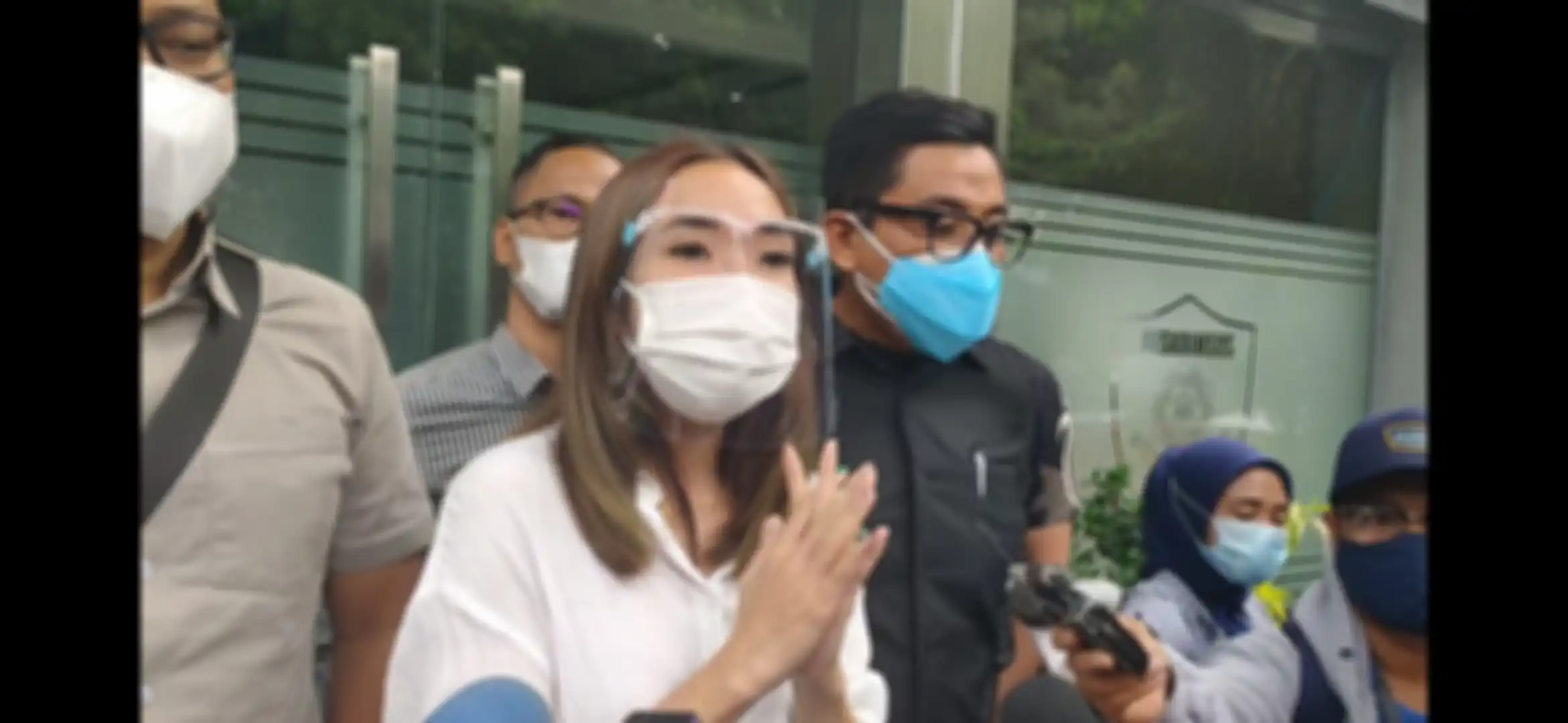 Gisella Anastasia saat ditemui di Polda Metro Jaya, Sudirman, Rabu (23/12/2020).