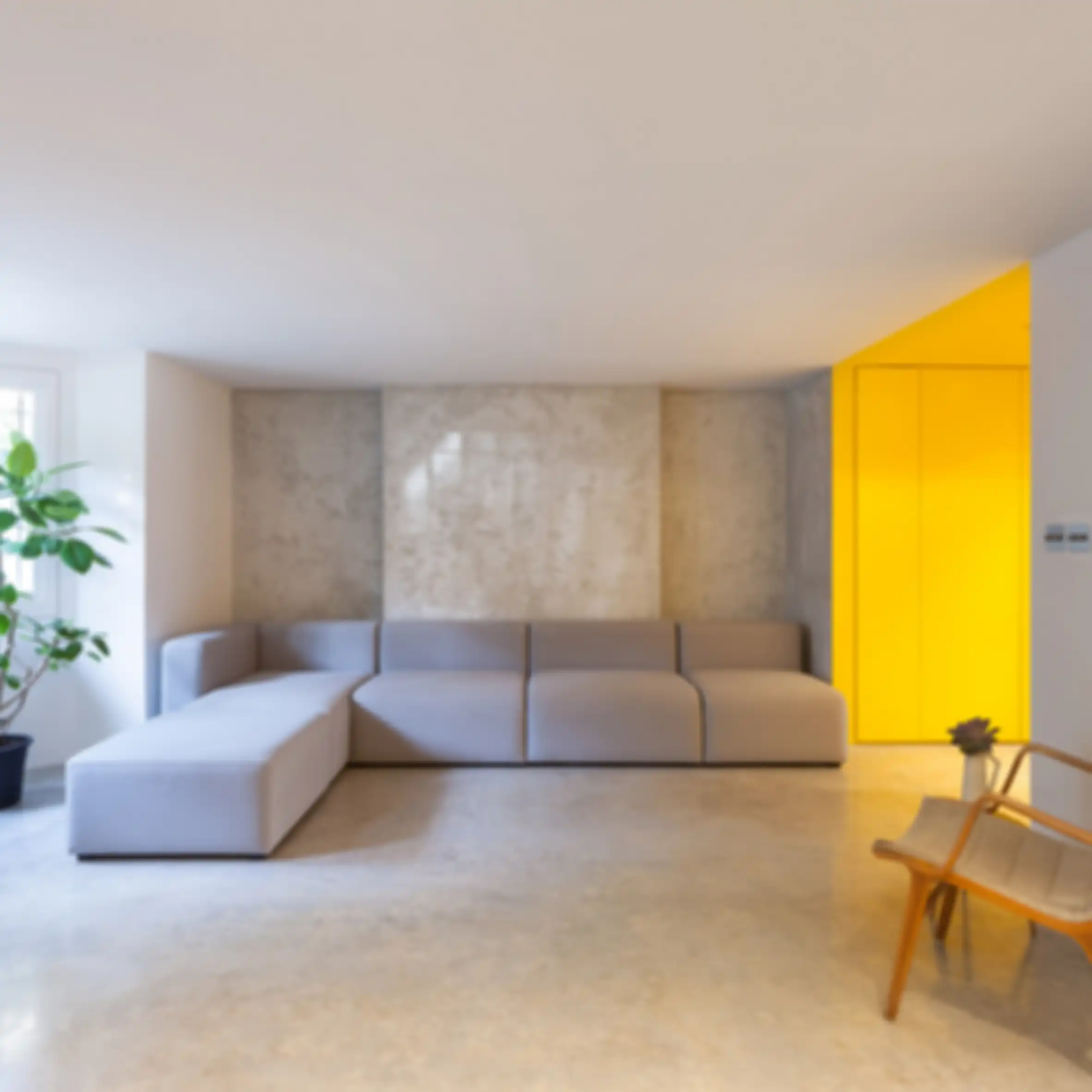 Inspirasi Dapur Warna Kuning Cerah, Ubah Basement Jadi Terang