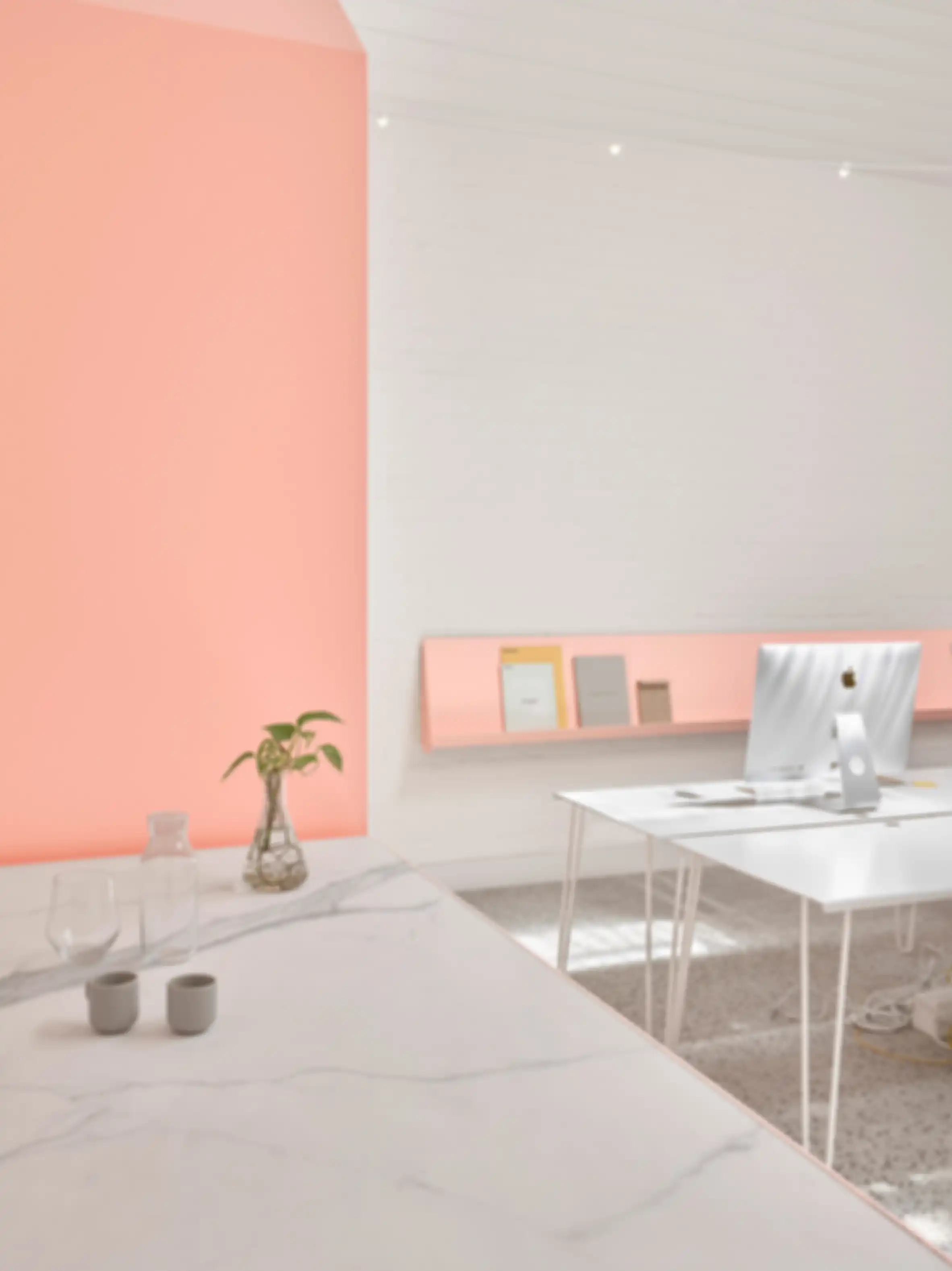 Inspirasi Desain Studio Bersama, Gunakan Tiga Tone Warna untuk Bedakan Zona