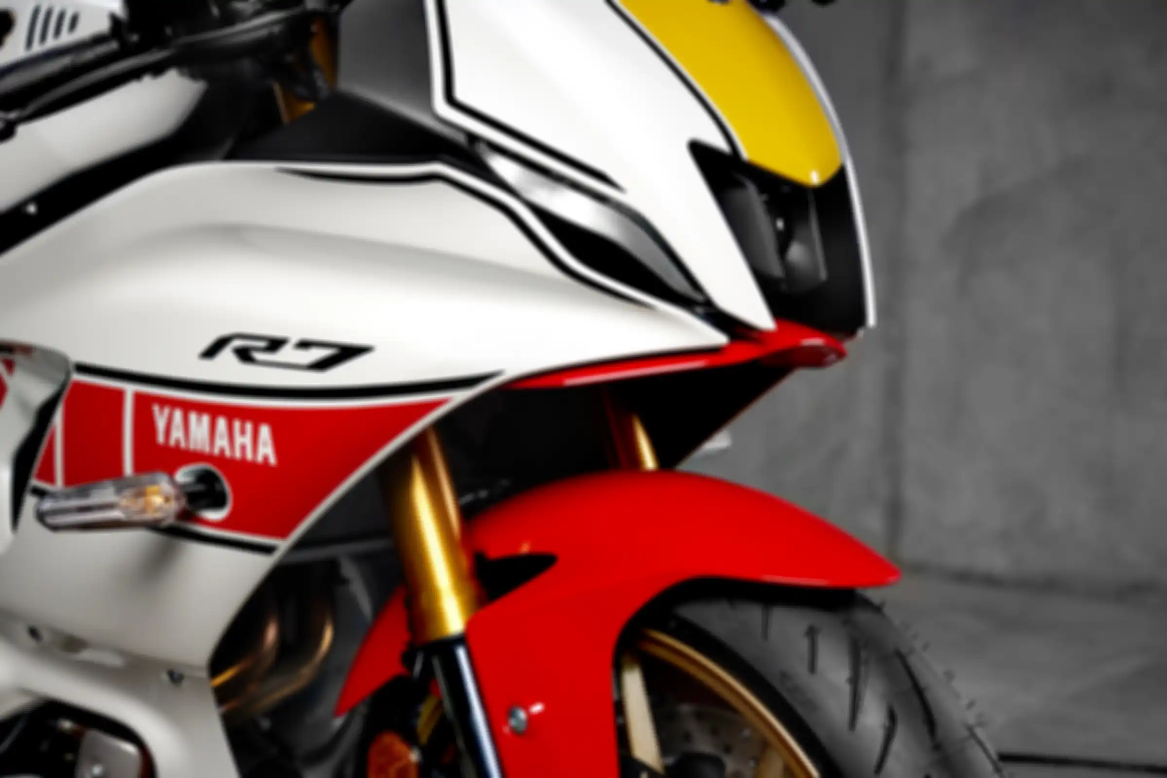 Yamaha YZF-R7 livery World GP 60th Anniversary Edition. 
