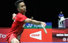 Hasil China Open 2019 - Anthony Ginting Maju ke Babak Semifinal