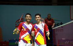 Indonesia Open 2021 - 'Alhamdulillah', Fajar/Rian Tak Lagi Auto-kalah dari Rekan di Pelatnas