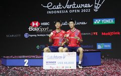 Kikuknya Ganda Putra China Usai Jadi Juara Indonesia Open 2022