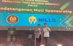 Kolaborasi PP Pelti dan Mills Demi Perkembangan Tenis Indonesia