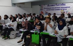 Pelatihan buat Volunteer Asian Para Games 2018 Digelar