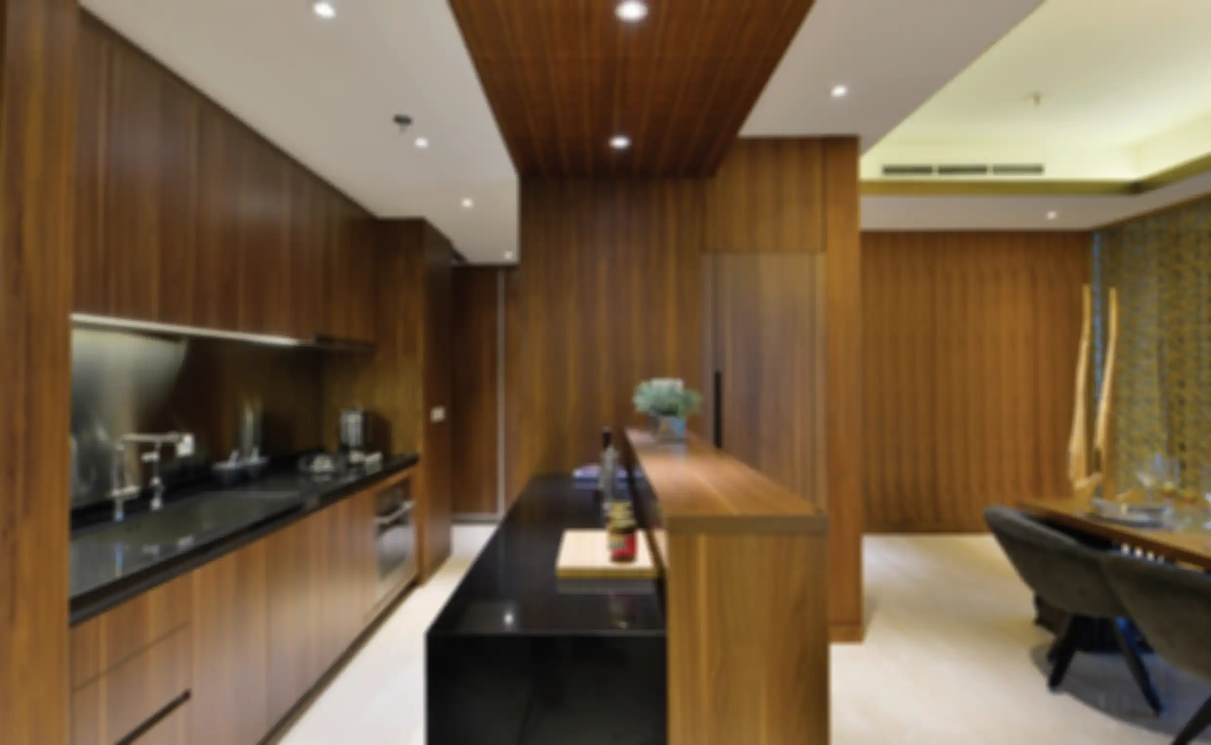Ilustrasi-Desain apartemen kompak interior Jepang di Jakarta Selatan.