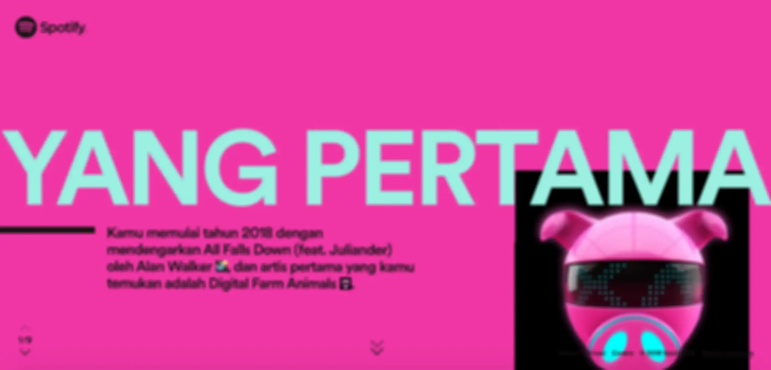 Contoh Halaman Pertama Spotify Wrapped