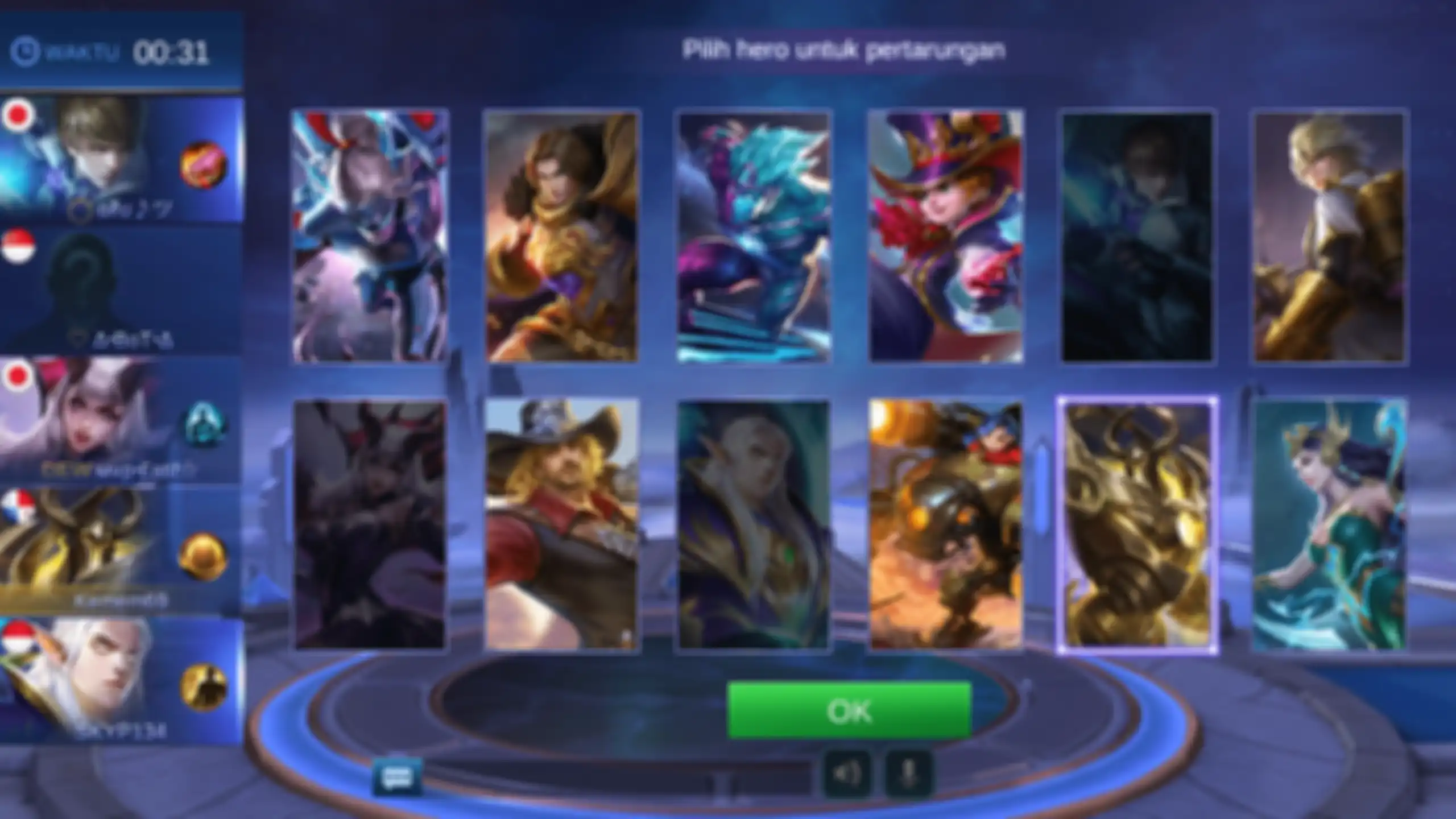 Pemilihan 12 karakter