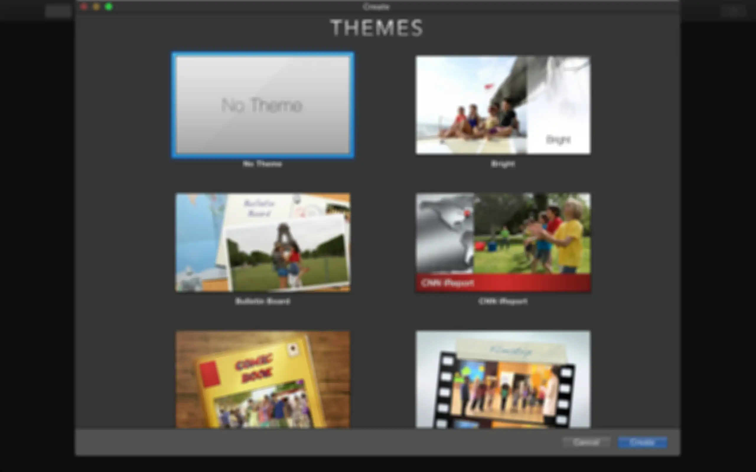 Theme di imovie