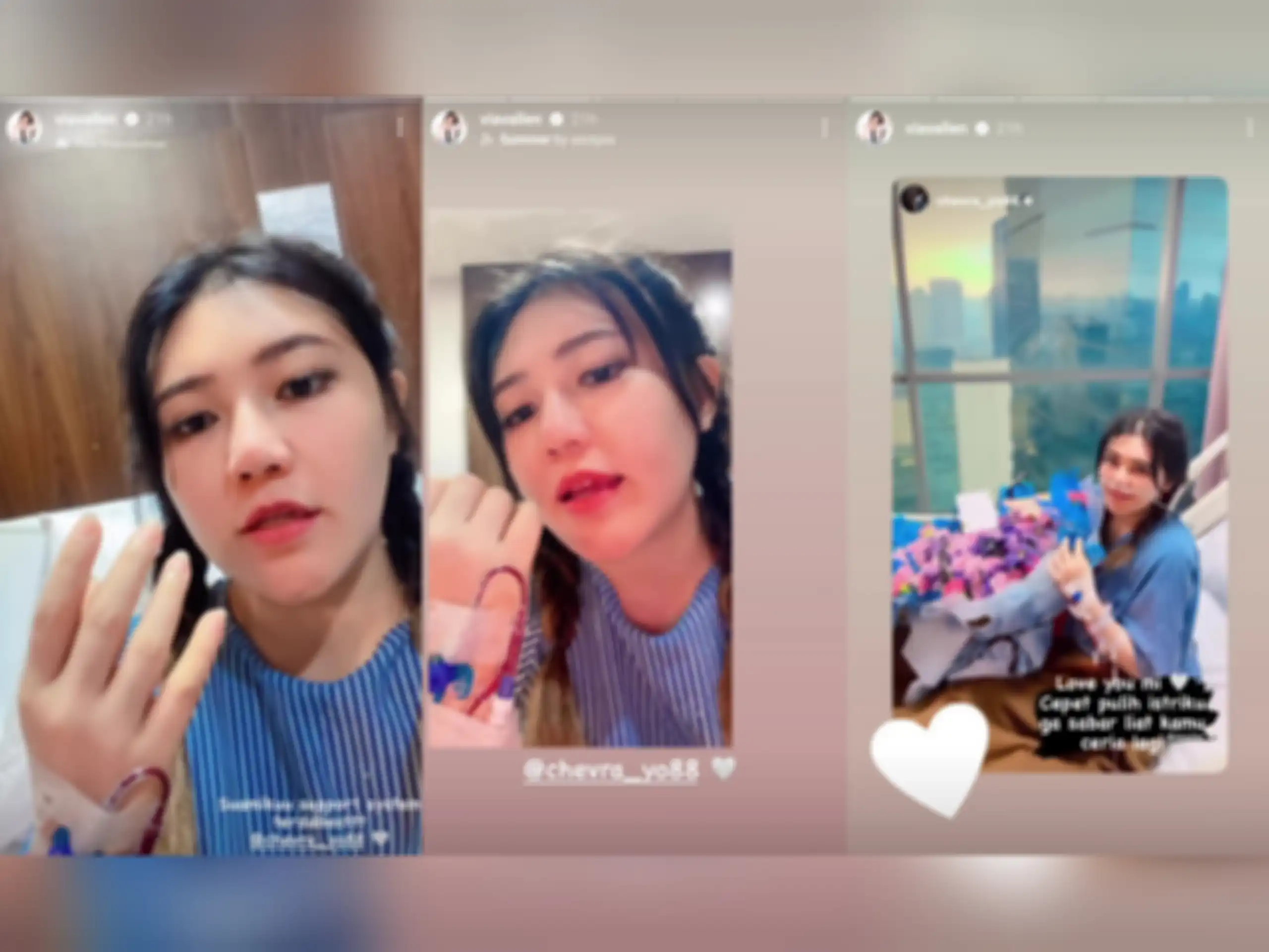 Unggahan Via Vallen di instastory-nya