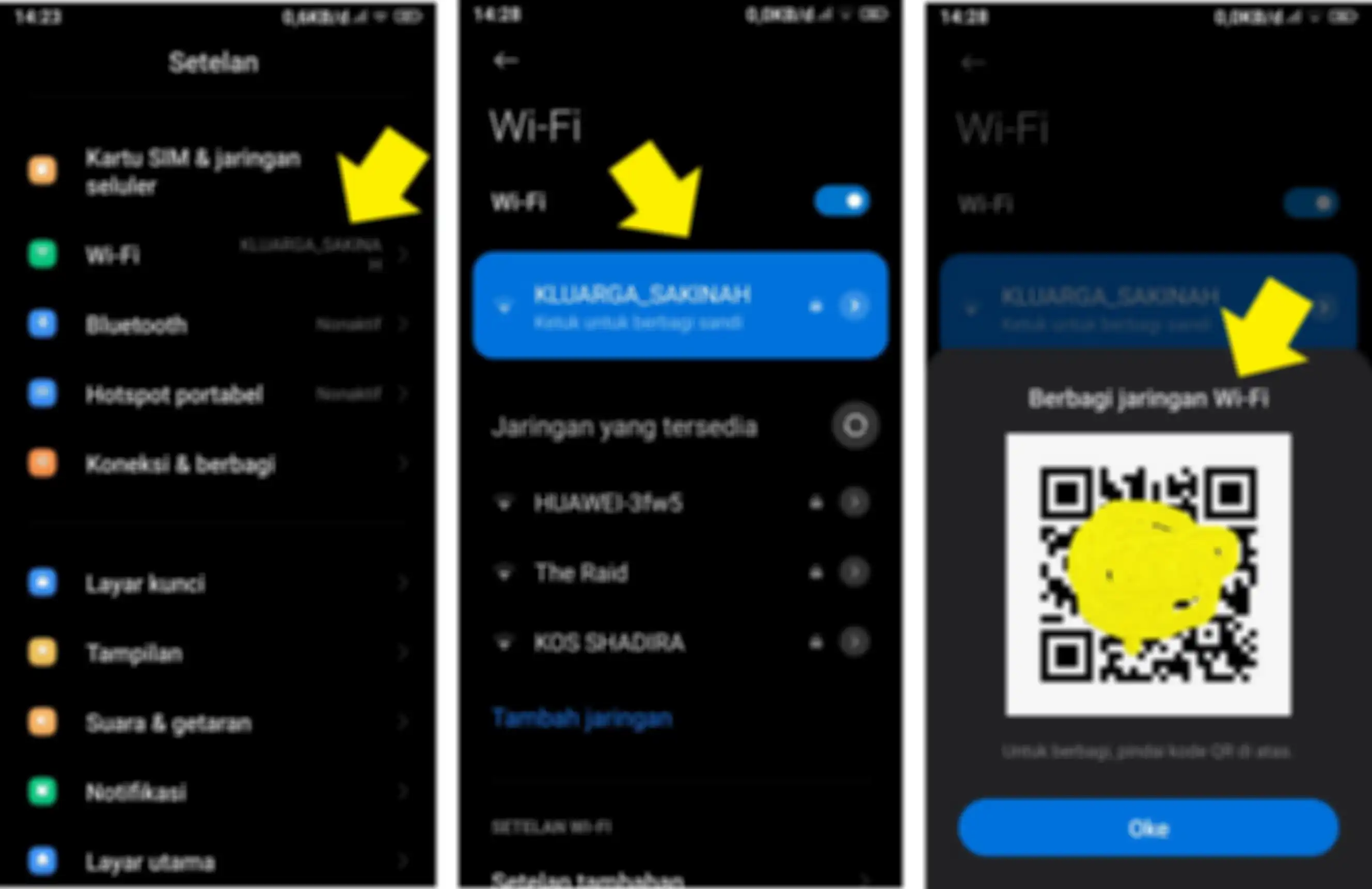 3 Langkah mengetahui password WiFi di hp Xiaomi
