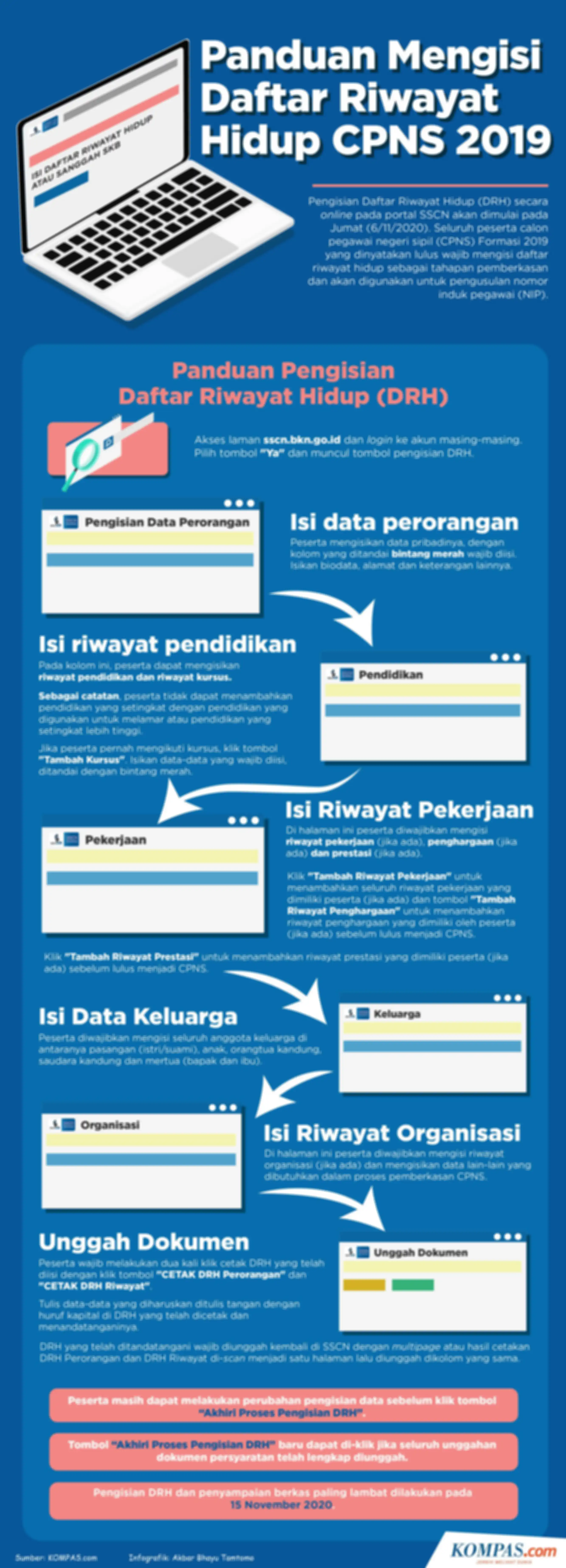 Inforgafik: Panduan Mengisi Daftar Riwayat Hidup CPNS 2019 