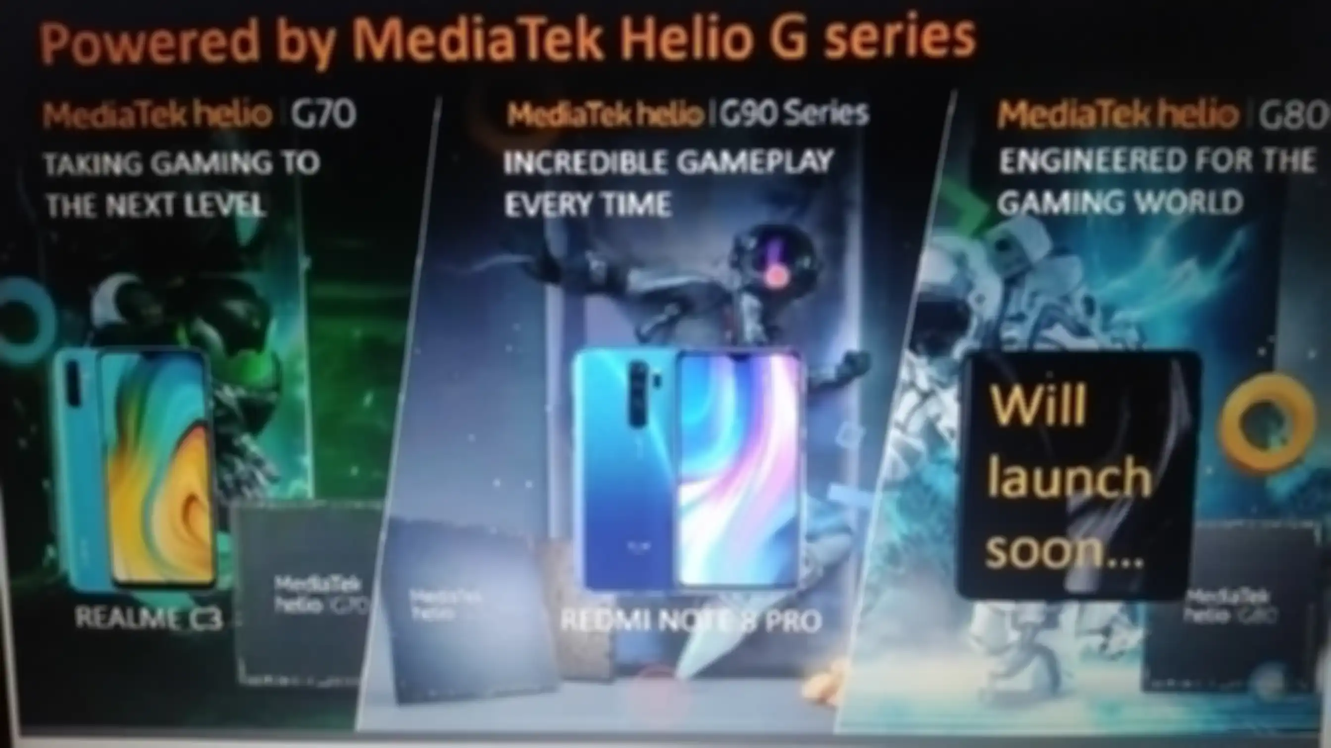 Tangkapan layar presentasi Mediatek yang menjelaskan bahwa akan ada smartphone terbaru dengan chipset Helio G80