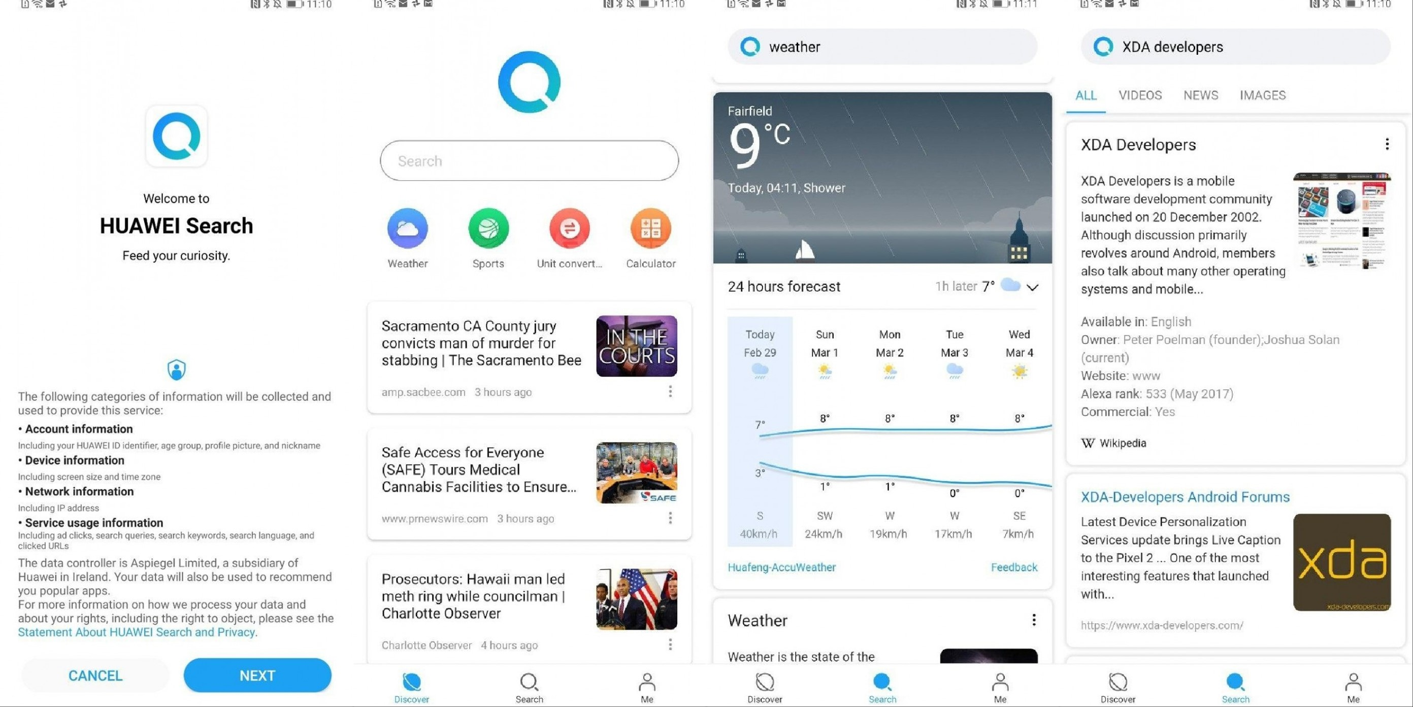 Tampilan Huawei Search.