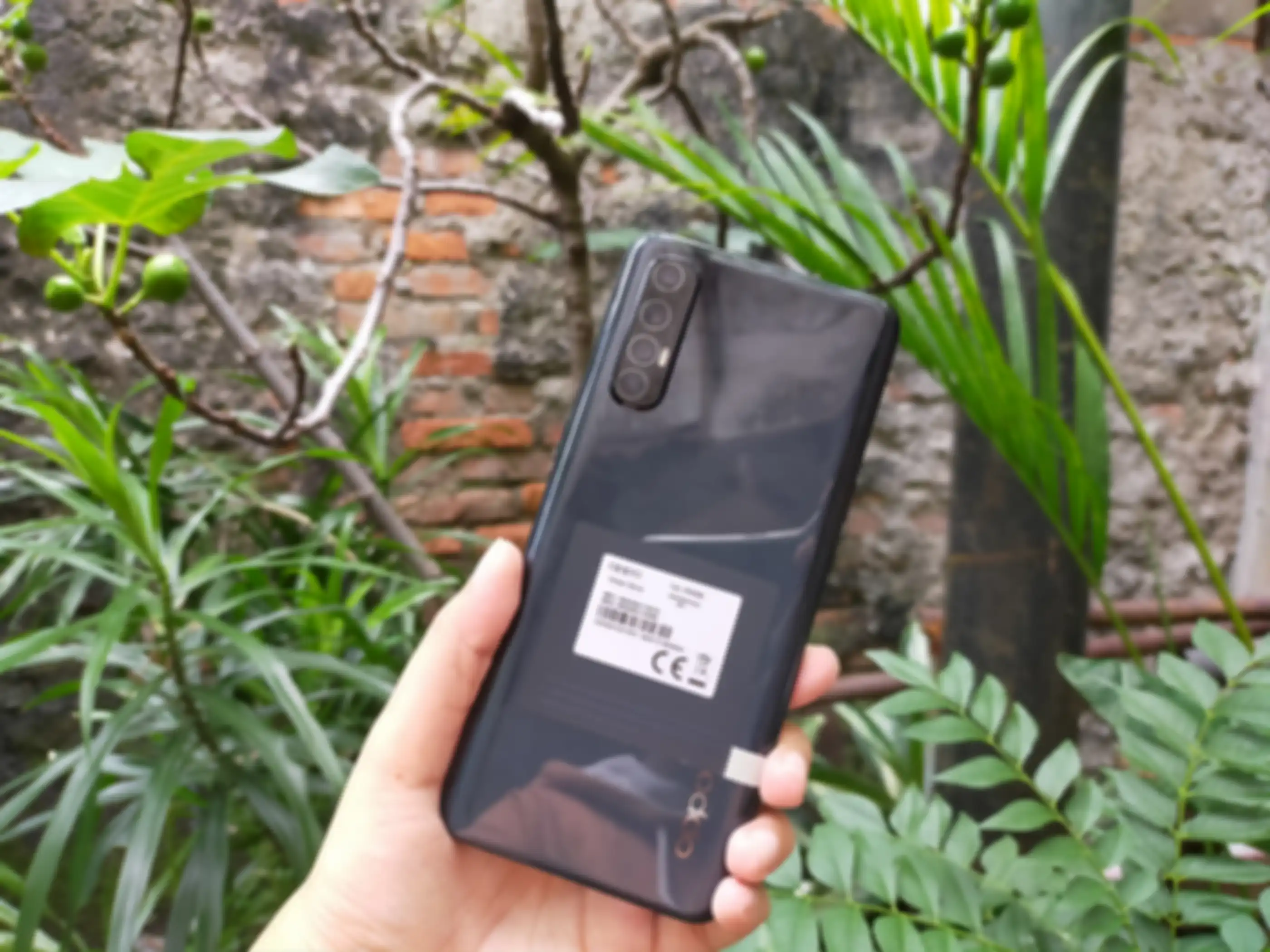 Tampilan belakang dari Oppo Reno3 Pro.
