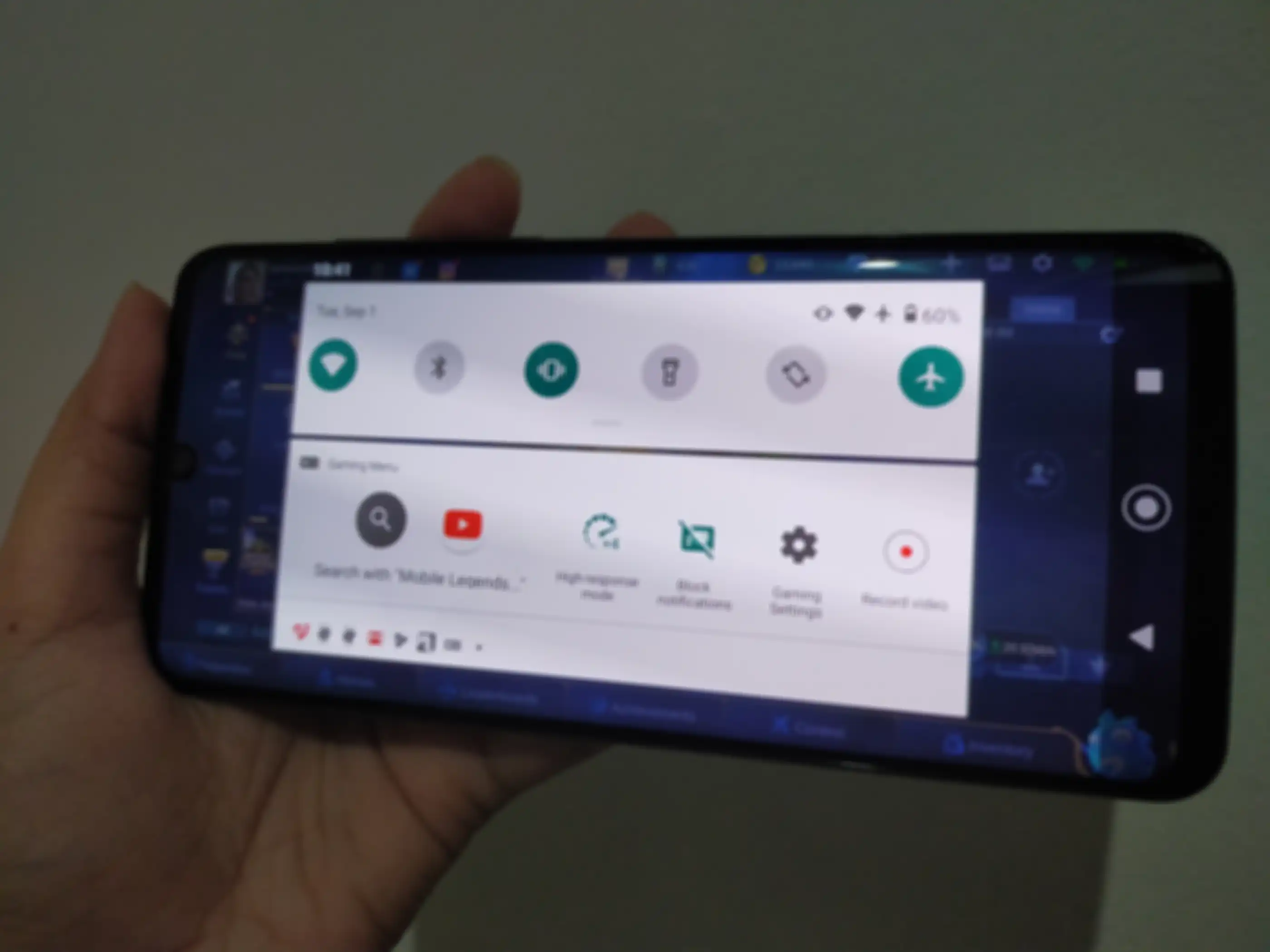 Menu Gaming Sharp Aquos Zero 2