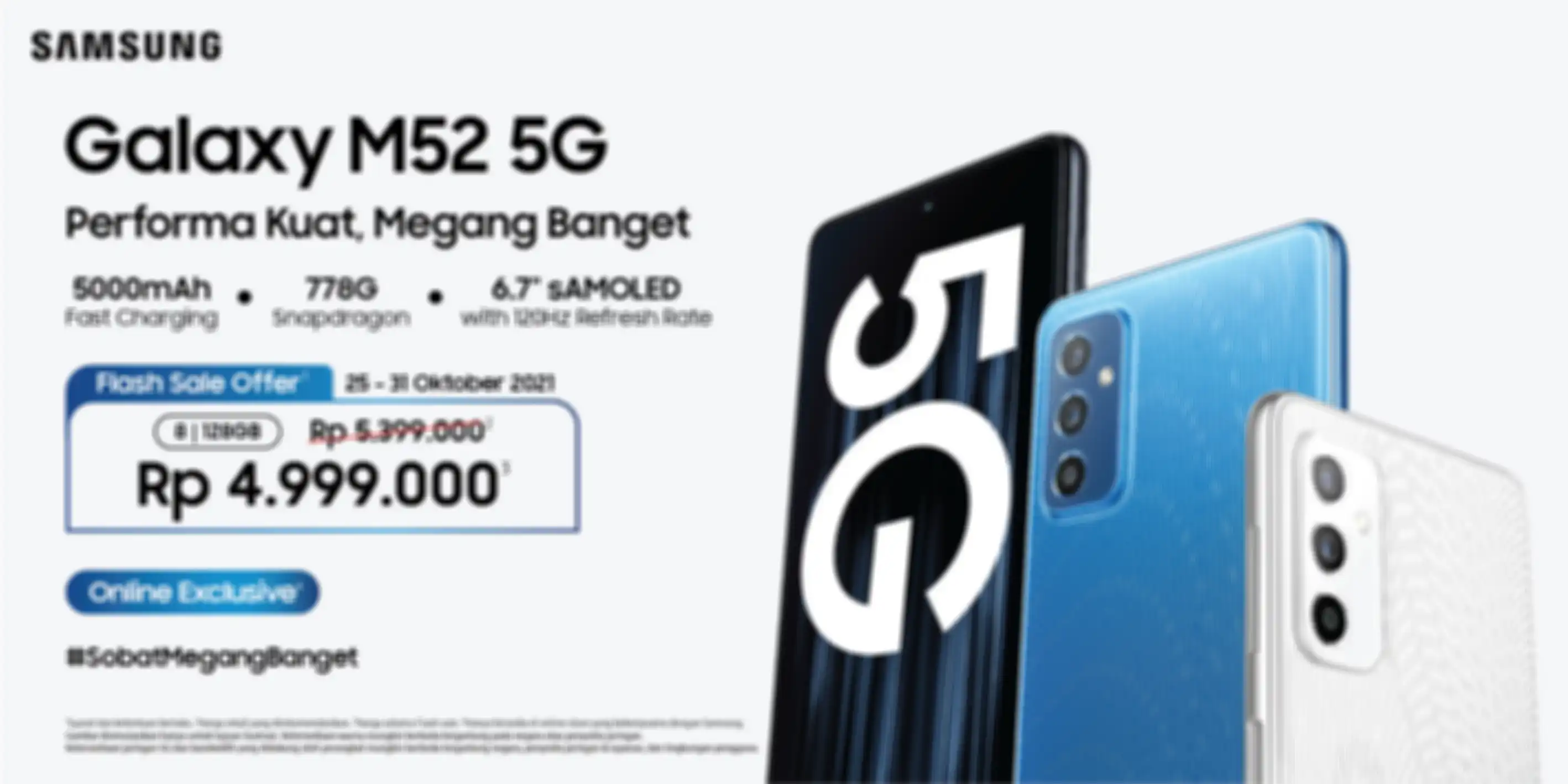 Flash Sale Samsung Galaxy M52 5G