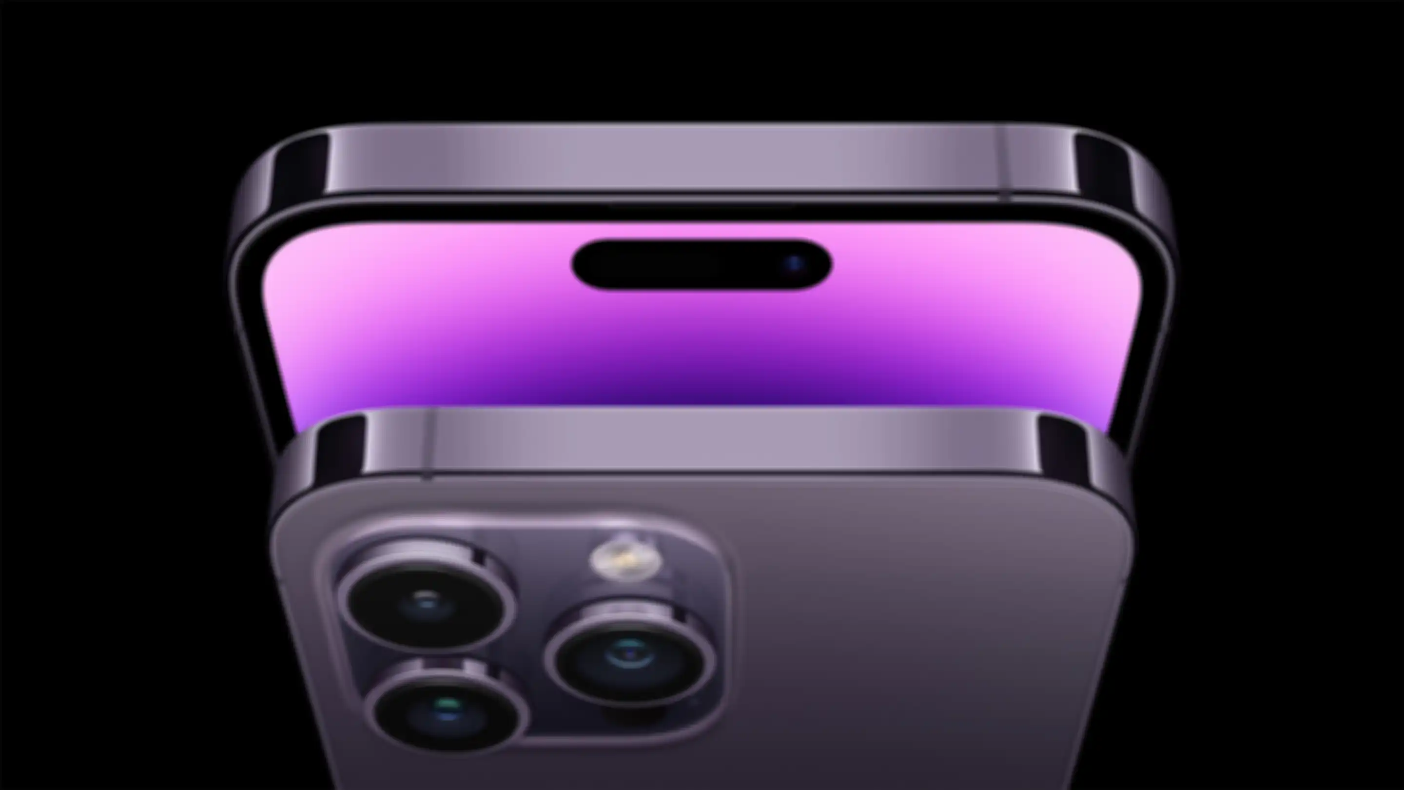 Desain baru layar iPhone 14 Pro dan iPhone 14 Pro Max . 