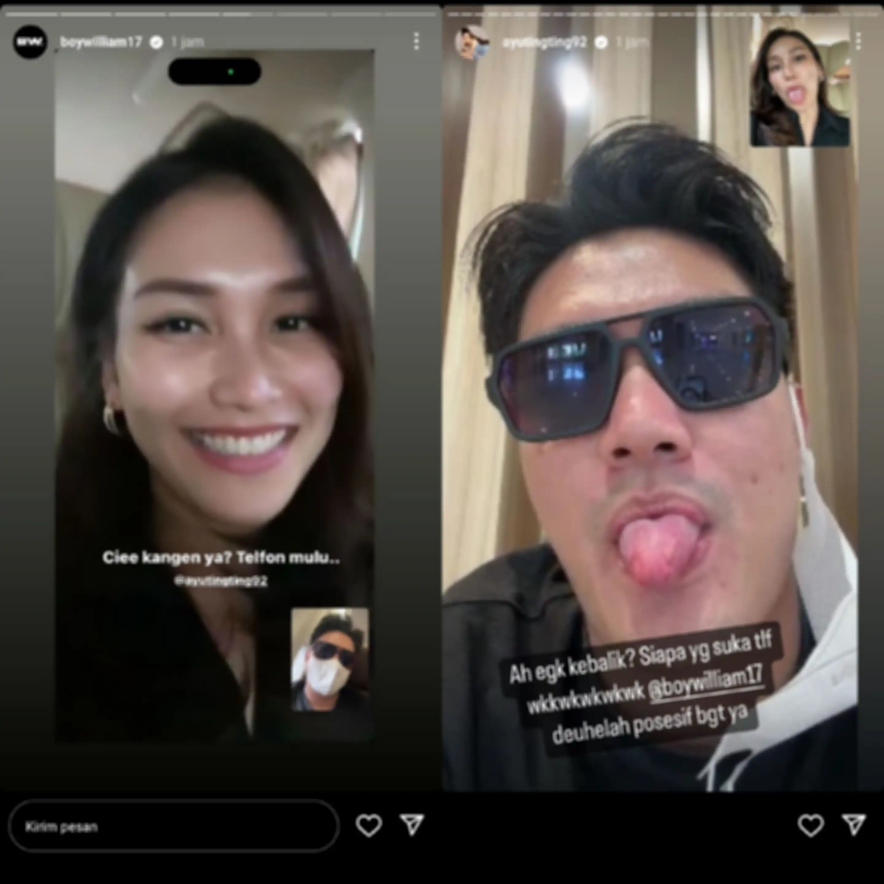 Unggahan Ayu Ting Ting dan Boy William