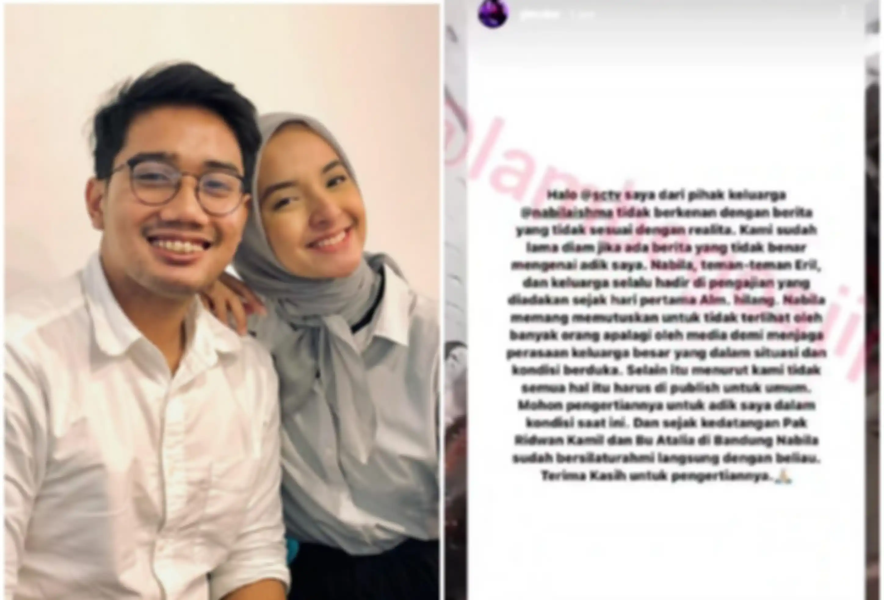 Kondisi Nabila Ishma