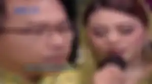 Anang Hermansyah dan Aurel Hermansyah saat berpamitan