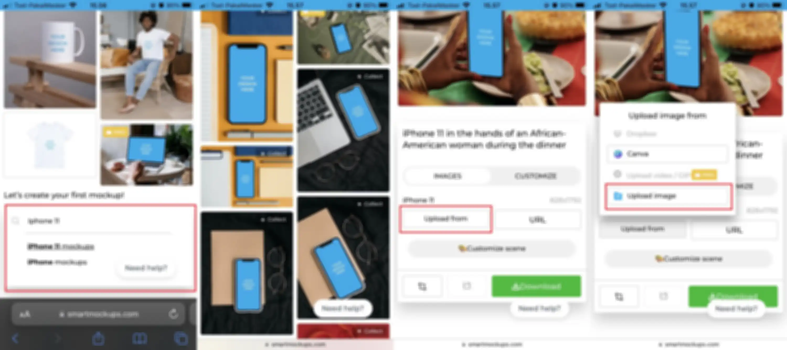 Cara membuat desain mockup di HP