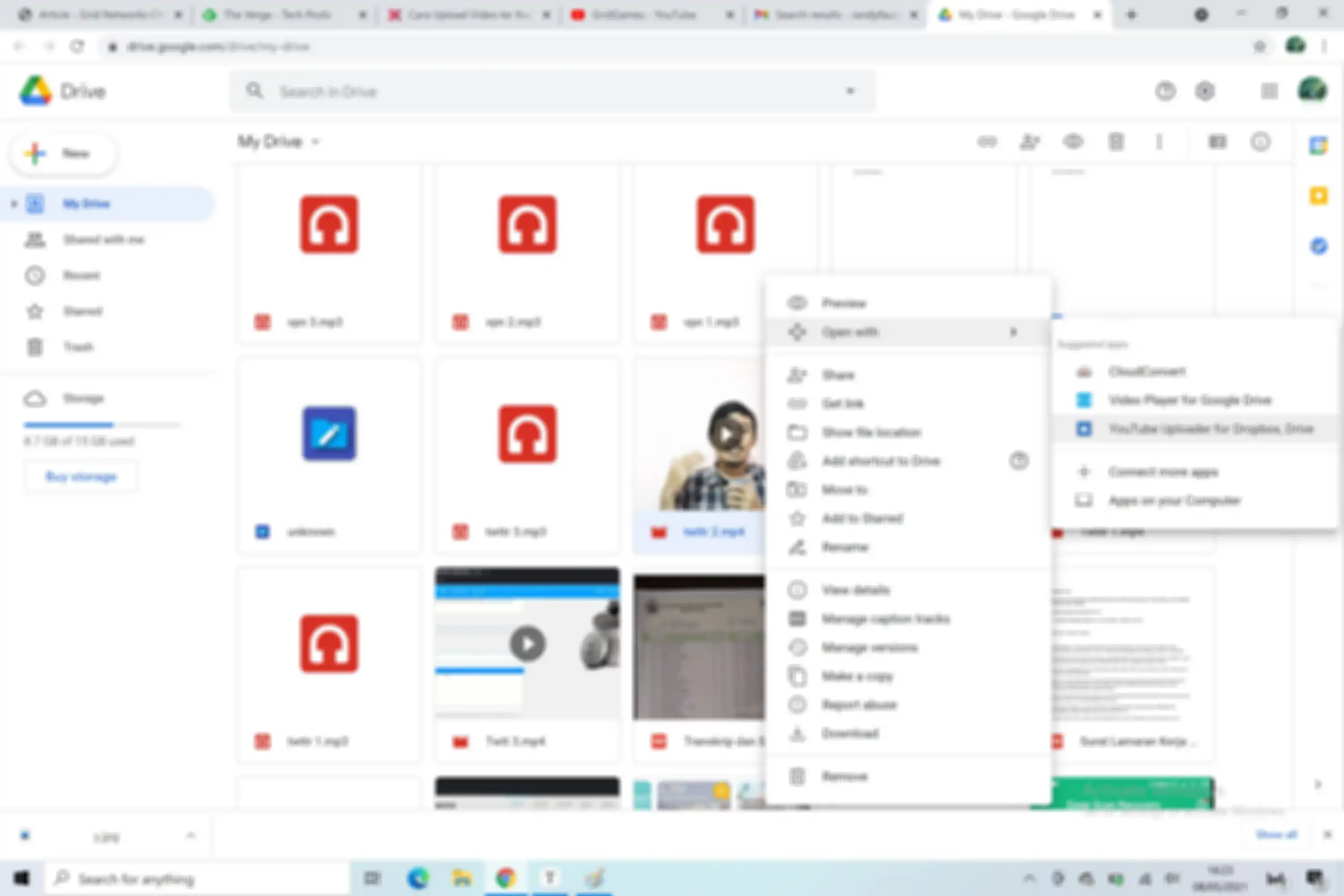 Cara upload video ke YouTube dari Google Drive.