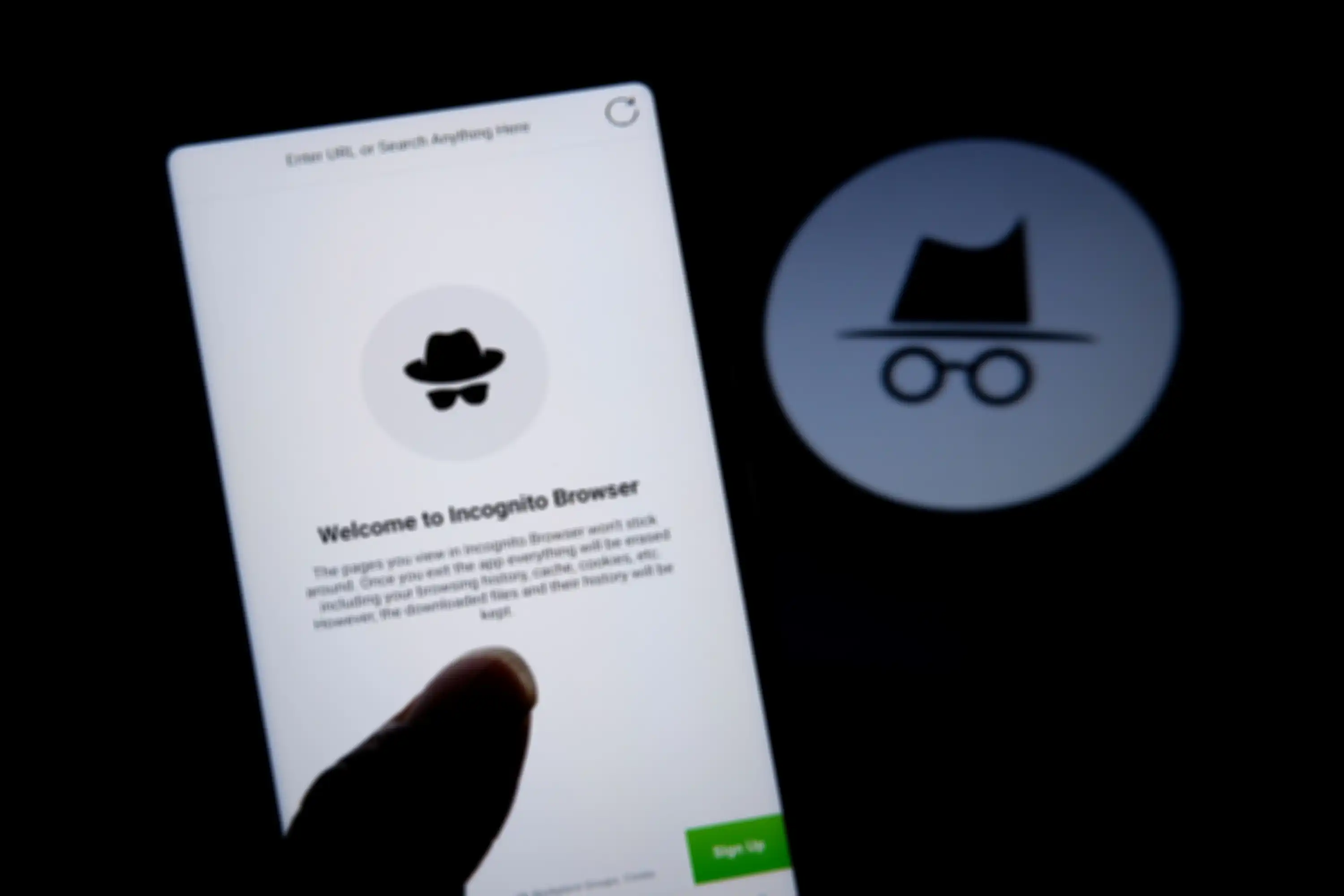 Ilustrasi penggunaan mode incognito Google Chrome