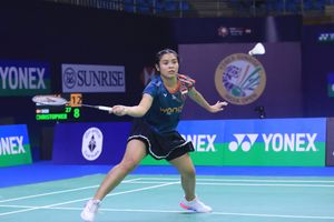 Hasil India Open 2025 - Dua Gim Beres secara Dramatis, Gregoria Kantongi Tiket Perempat Final