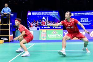 Puncaknya Dikalahkan Rinov/Fadia, Ganda Campuran China Miris Tak Pernah Menang Sama Sekali di Kejuaraan Beregu Campuran Asia 2025