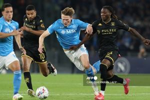Hasil dan Klasemen Liga Italia - Gol Menit 84 Gagalkan Kemenangan, Napoli Jadi Cuma Berjarak 1 Poin dari Inter Milan