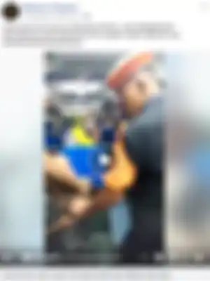 Screenshot video viral polsuska paksa turun anak punk dalam kereta api