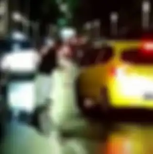 Giorgio sopir Fortuner mengamuk ke pengemudi Honda Brio, Ari Widianto. 