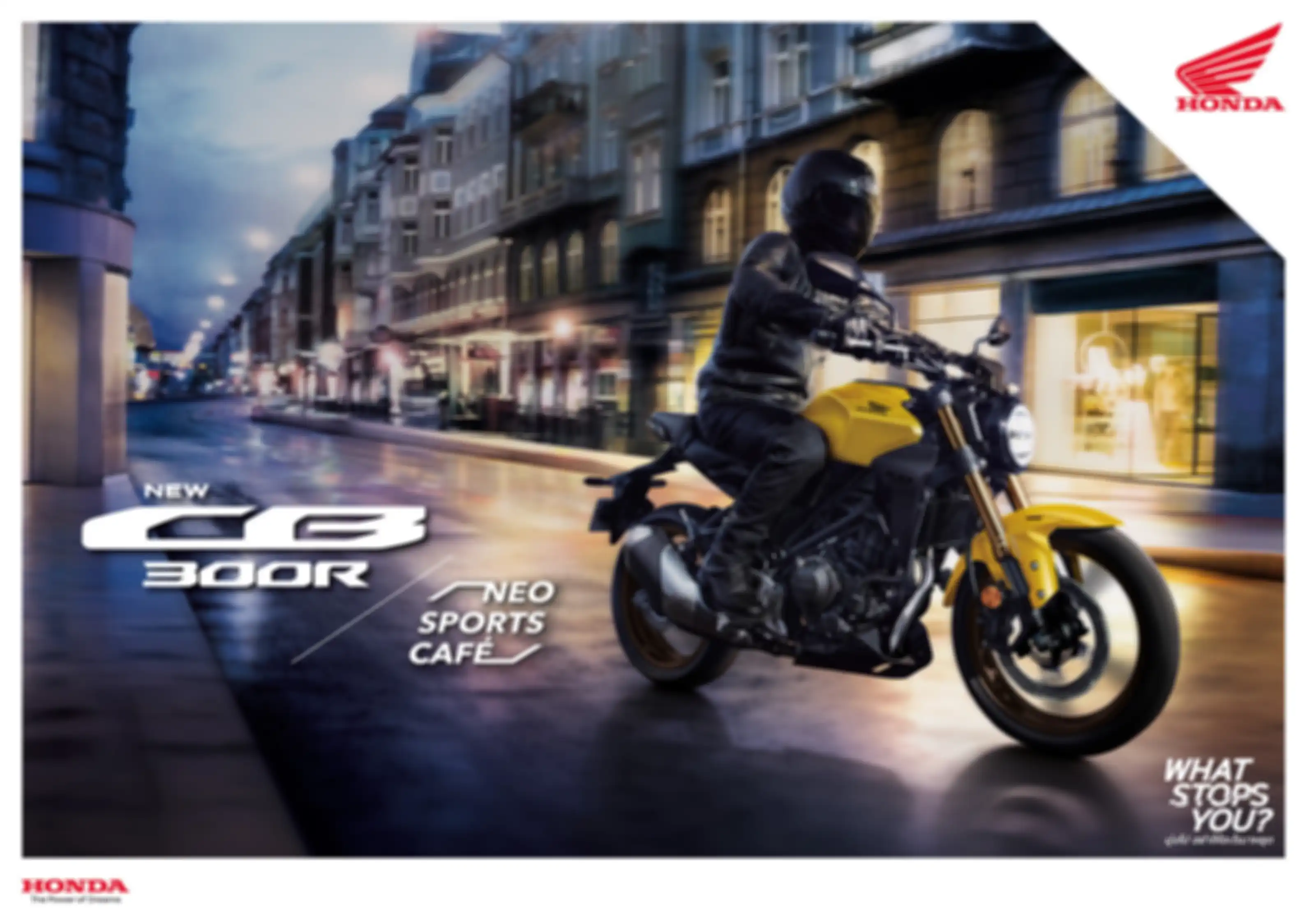 Honda CB300R terbaru meluncur di Thailand.
