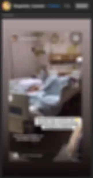 Fairuz A Rafiq terbaring lemah di kasur rumah sakit