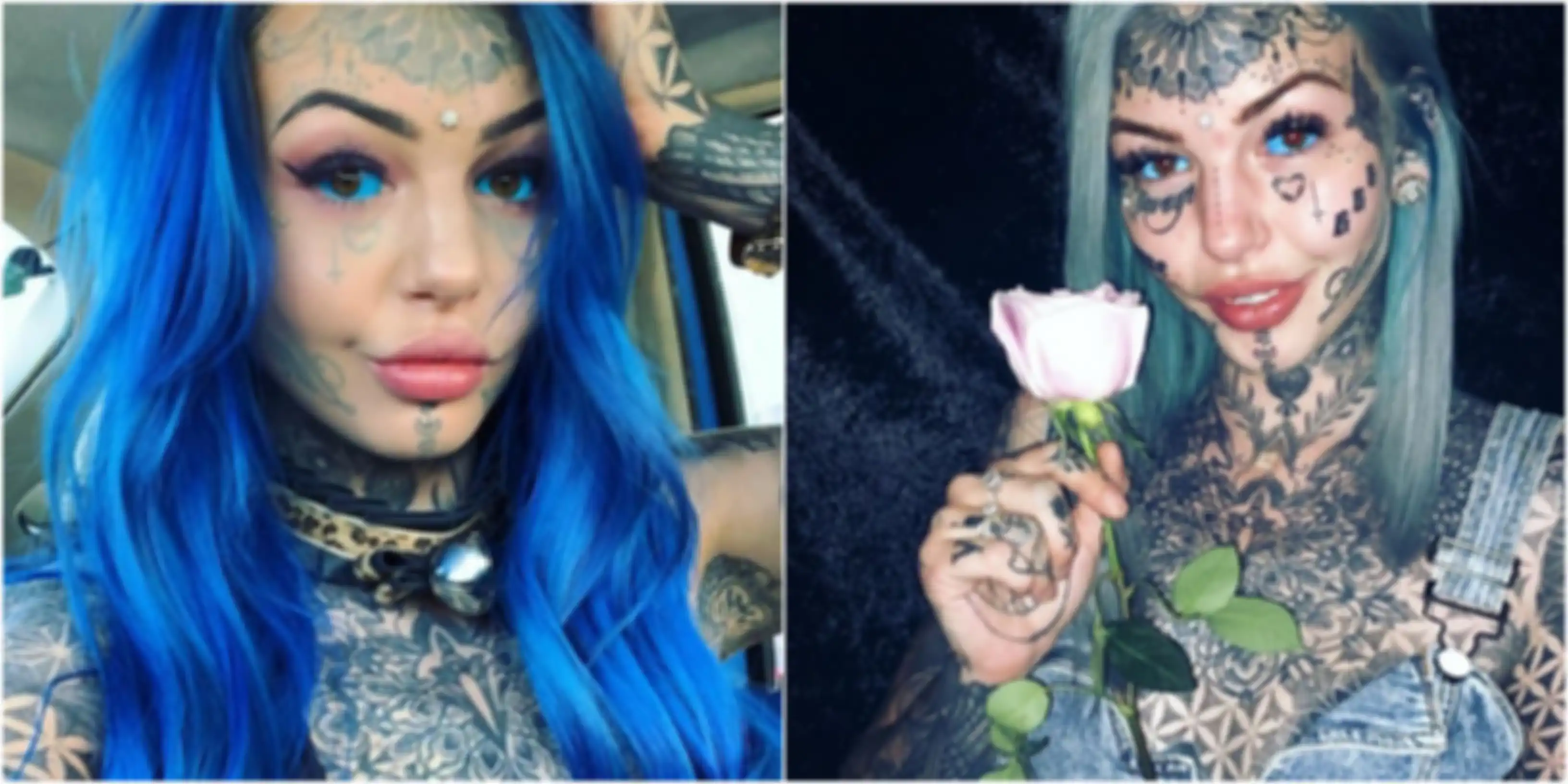 Amber Luke Si Gadis Naga mengaku alami kebutaan setelah mentato bola matanya
