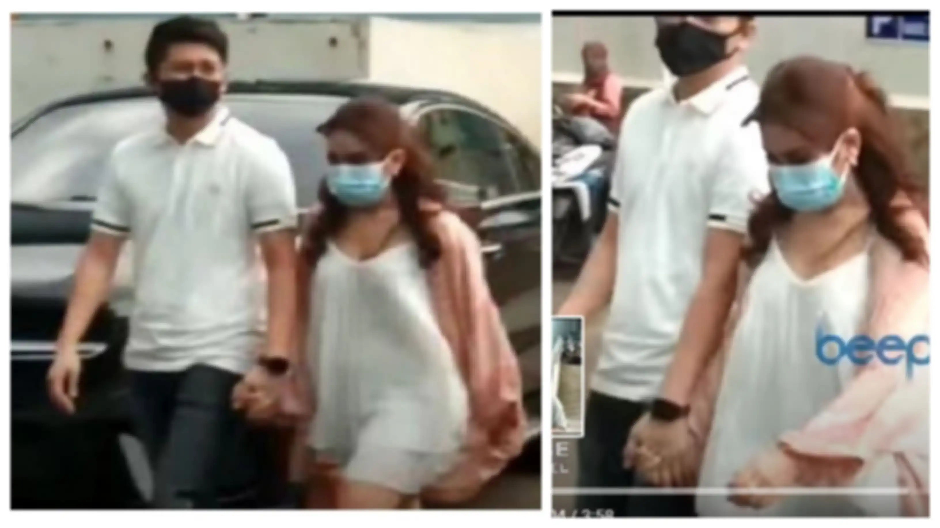 Ayu Ting Ting diagandeng mesra Adit Jayusman usai syuting. 