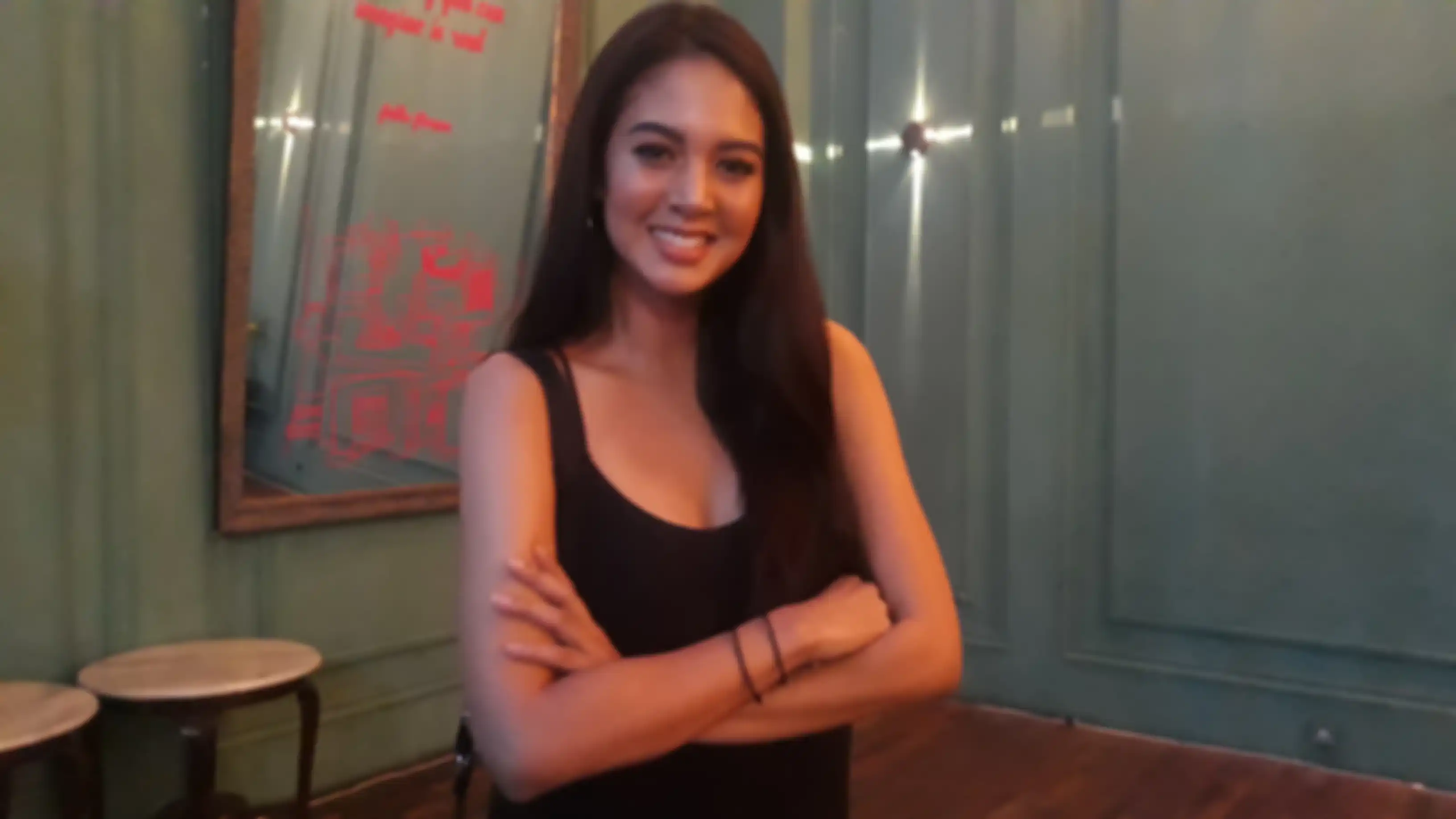 Aurelie Moeremans  saat ditemui Grid.ID di The Pallas, SCBD, Jakarta Selatan pada Jumat (22/3/2019).